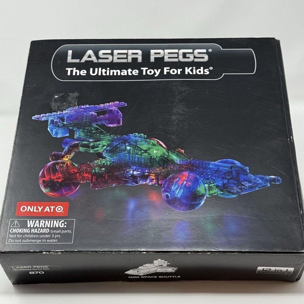 Laser Pegs 12 in 1 Ultimate Construction Toy LIGHT UP Kids Toy Complete